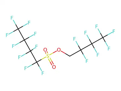 2,2,3,3,4,4,4-Heptafluorobutyl 1,1,2,2,3,3,4,4,4-nonafluorobutane-1-sulfonate structure