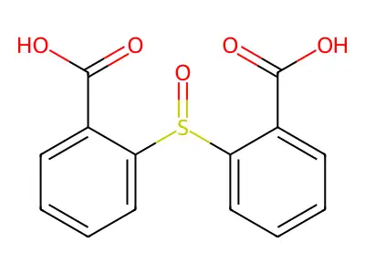 邻,邻'-亚磺酰基二苯甲酸 structure