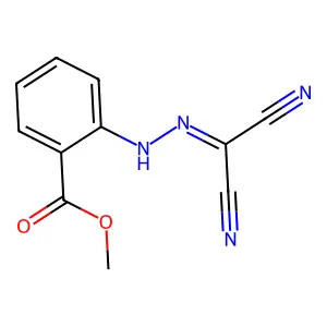 Methyl 2-[2-(dicyanomethylidene)hydrazinyl]benzoate structure