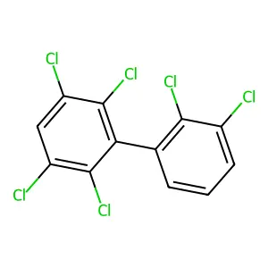 2,2',3,3',5,6-Hexachlorobiphenyl structure