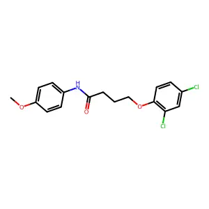 4-(2,4-dichlorophenoxy)-N-(4-methoxyphenyl)butanamide structure