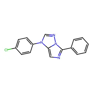 1-(4-Chlorophenyl)-5-phenyl-1H-imidazo(1,5-b)(1,2,4)triazole structure
