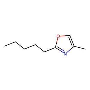 4-Methyl-2-pentyloxazole structure
