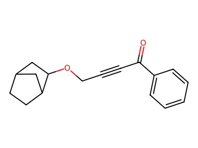 2-Butyn-1-one, 4-(bicyclo(2.2.1)hept-2-yloxy)-1-phenyl- structure