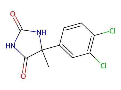 5-(3,4-Dichlorophenyl)-5-methylimidazolidine-2,4-dione structure