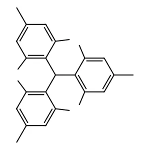 Benzene, 1,1',1''-methylidynetris(2,4,6-trimethyl- structure