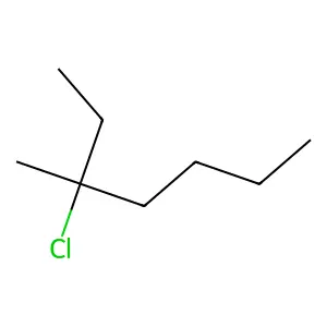 3-Chloro-3-methylheptane structure