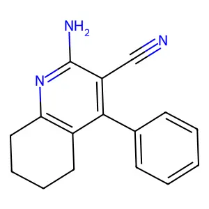 2-Amino-4-phenyl-5,6,7,8-tetrahydroquinoline-3-carbonitrile structure