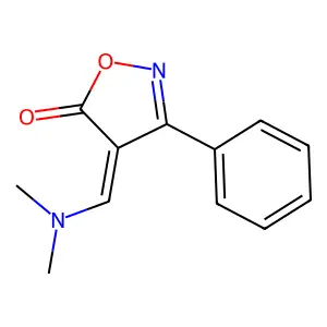 4-[(dimethylamino)methylene]-3-phenyl-5(4H)-isoxazolone structure