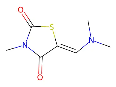 5-(Dimethylaminomethylidene)-3-methyl-1,3-thiazolidine-2,4-dione structure