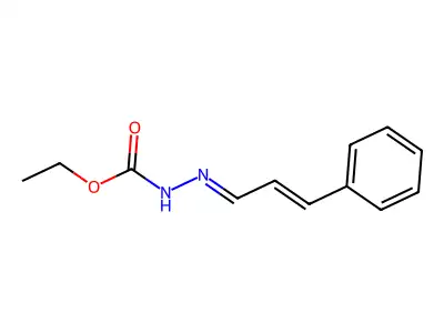 Ethyl 2-(3-phenyl-2-propen-1-ylidene)hydrazinecarboxylate structure