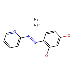 1,3-Benzenediol, 4-(2-pyridinylazo)-, disodium salt structure