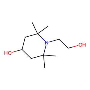 1-(2-Hydroxyethyl)-2,2,6,6-tetramethyl-4-hydroxypiperidine structure