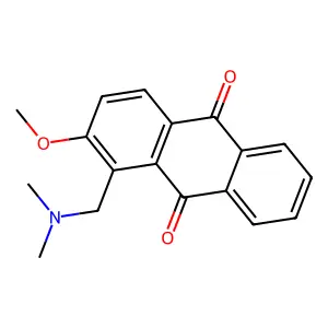 Anthraquinone, 1-(dimethylamino)methyl-2-methoxy- structure