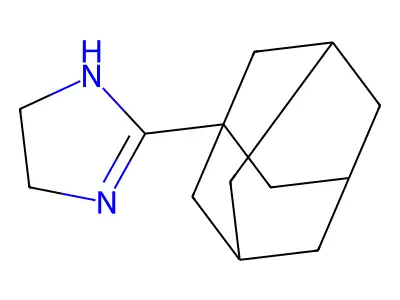 2-(1-adamantyl)-4,5-dihydro-1H-imidazole structure