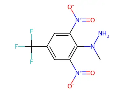 1-[2,6-Dinitro-4-(trifluoromethyl)phenyl]-1-methylhydrazine structure
