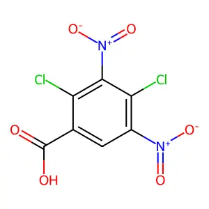 2,4-二氯-3,5-二硝基苯甲酸 structure