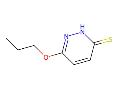 3-Pyridazinethiol, 6-propoxy- structure