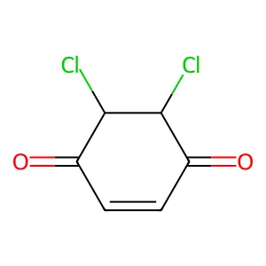 5,6-Dichlorocyclohex-2-ene-1,4-dione structure
