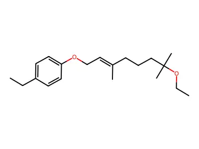 1-(7-Ethoxy-3,7-dimethyloct-2-enoxy)-4-ethylbenzene structure