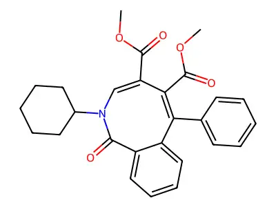 Dimethyl 2-cyclohexyl-1,2-dihydro-1-oxo-6-phenyl-2-benzazoci structure