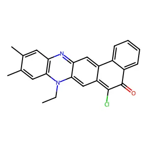 6-Chloro-8-ethyl-10,11-dimethylnaphtho[1,2-b]phenazin-5-one structure