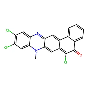 6,10,11-Trichloro-8-methylnaphtho[1,2-b]phenazin-5-one structure