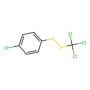 对氯苯基三氯甲基二硫化物 structure