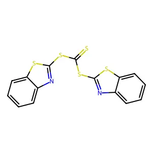 Bis[(1,3-benzothiazol-2-yl)] carbonotrithioate structure