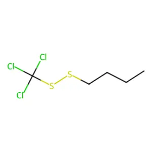 1-(Trichloromethyldisulfanyl)butane structure