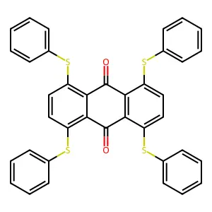 1,4,5,8-Tetrakis(phenylthio)anthraquinone structure