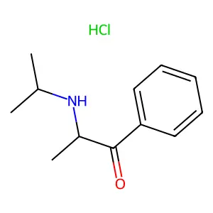 1-Propanone, 2-[(1-methylethyl)amino]-1-phenyl-, hydrochloride structure