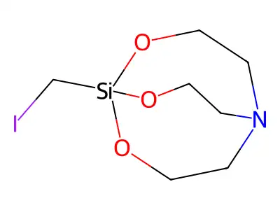 2,8,9-Trioxa-5-aza-1-silabicyclo[3.3.3]undecane, 1-(iodomethyl)- structure