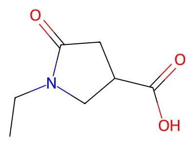 1-Ethyl-5-oxopyrrolidine-3-carboxylic acid structure