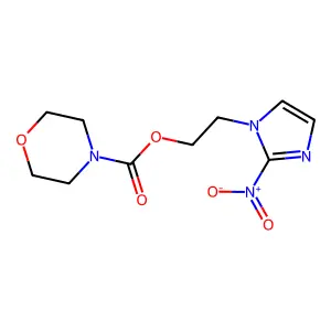 2-(2-Nitroimidazol-1-yl)ethyl morpholine-4-carboxylate structure