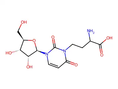 3-(3-Amino-3-carboxypropyl)uridine structure