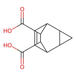 Tricyclo[3.2.2.02,4]non-8-ene-6,7-dicarboxylic acid, (1R,2R,4S,5S,6S,7R)-rel- structure