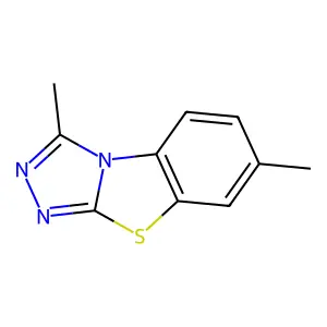 3,7-Dimethyl(1,2,4)triazolo(3,4-b)(1,3)benzothiazole structure