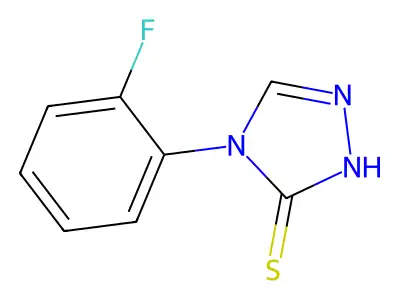 4-(2-fluorophenyl)-4H-1,2,4-triazole-3-thiol structure