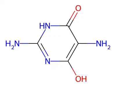 4,6(1H,5H)-Pyrimidinedione, 2,5-diamino-(6CI,7CI,9CI) structure