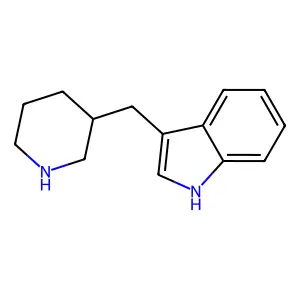Indole, 3-(3-piperidylmethyl)- structure