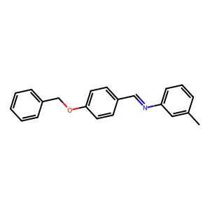 N-(3-methylphenyl)-1-(4-phenylmethoxyphenyl)methanimine structure