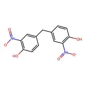 4,4'-Methanediylbis(2-nitrophenol) structure