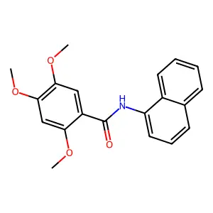 2,4,5-trimethoxy-N-(1-naphthyl)benzamide structure