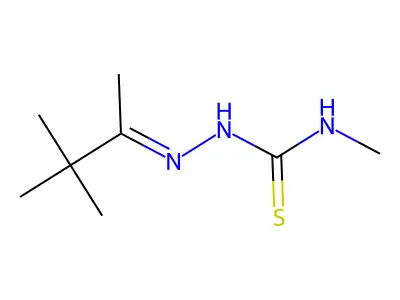 1-(3,3-Dimethylbutan-2-ylideneamino)-3-methylthiourea structure