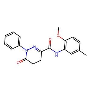 N-(2-METHOXY-5-METHYL-PHENYL)-6-OXO-1-PHENYL-4,5-DIHYDROPYRIDAZINE-3-CARBOXAMIDE structure