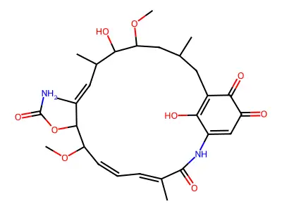 17-Desmethylgeldanamycin structure