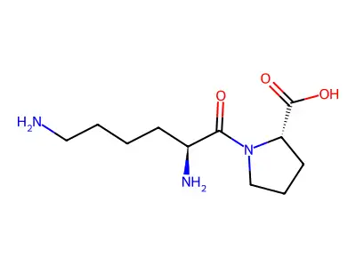 L-Lysyl-L-proline structure