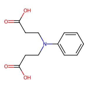 3-[N-(2-羧乙基)苯氨基]丙酸 structure