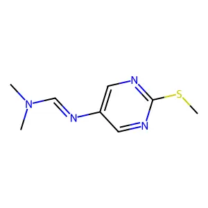 N,N-Dimethyl-N'-(2-(methylthio)pyrimidin-5-yl)formimidamide structure